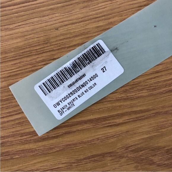 Off-White Frayed Hem Bleach shorts blue no color - 27 - Picture 15 of 15